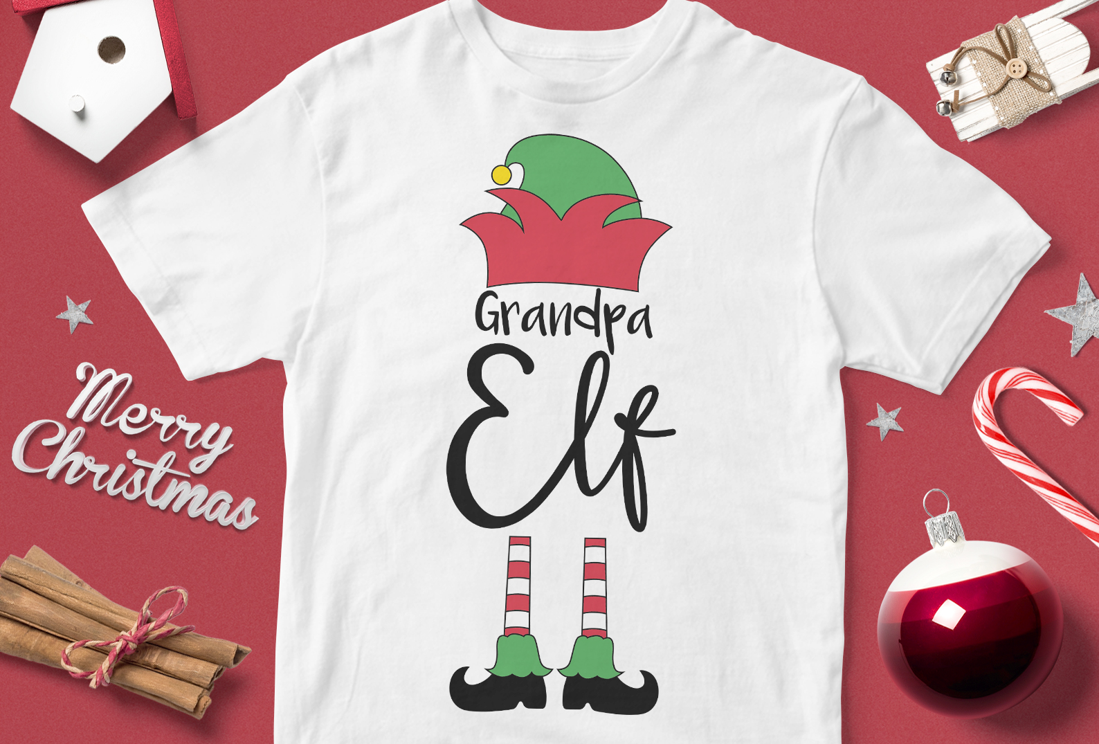 Tricou Crăciun Bunica Elf - Bunicul Elf