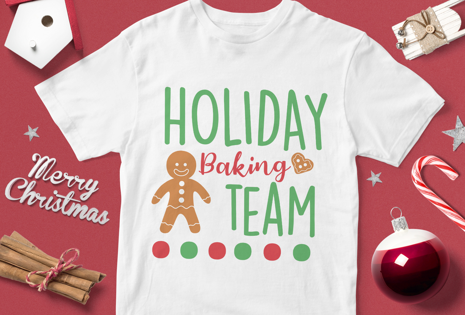 Tricou Crăciun Holiday Baking Team