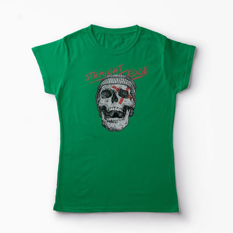 Tricou Craniu Edge - Femei-Verde