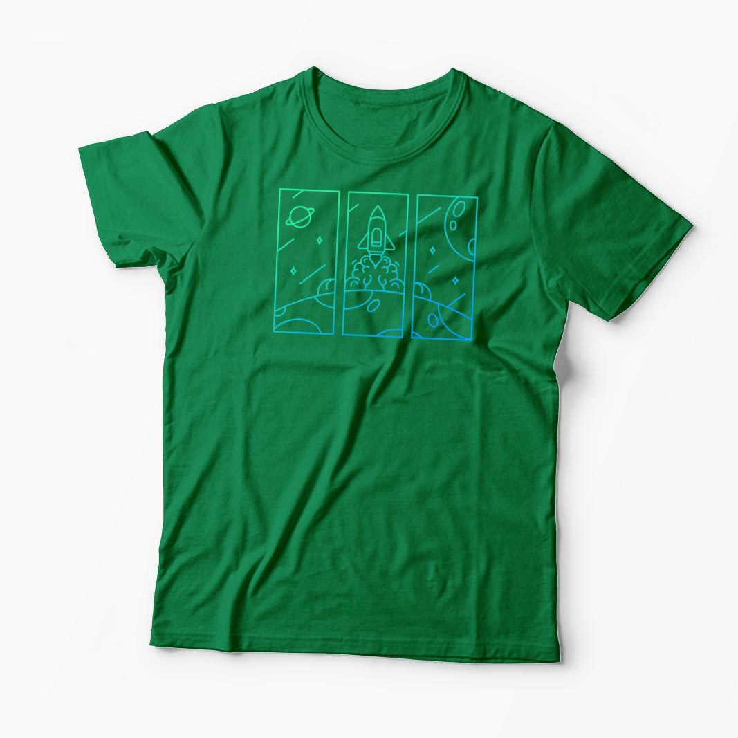 Tricou Explorator Navă Spațială - Bărbați-Verde