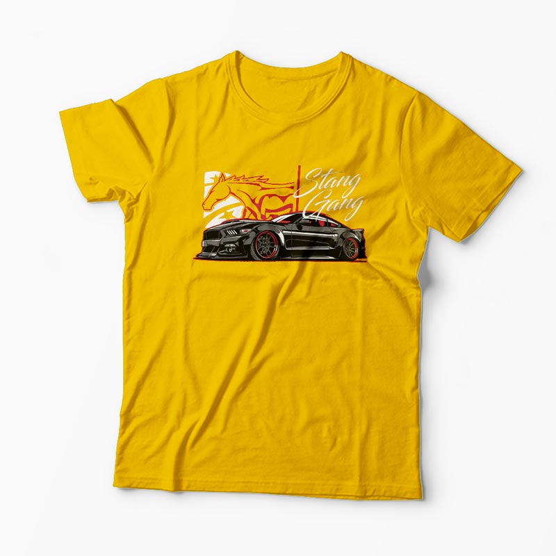 Tricou Ford Mustang Gang - Bărbați-Galben