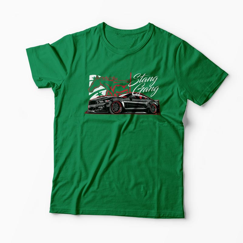 Tricou Ford Mustang Gang - Bărbați-Verde