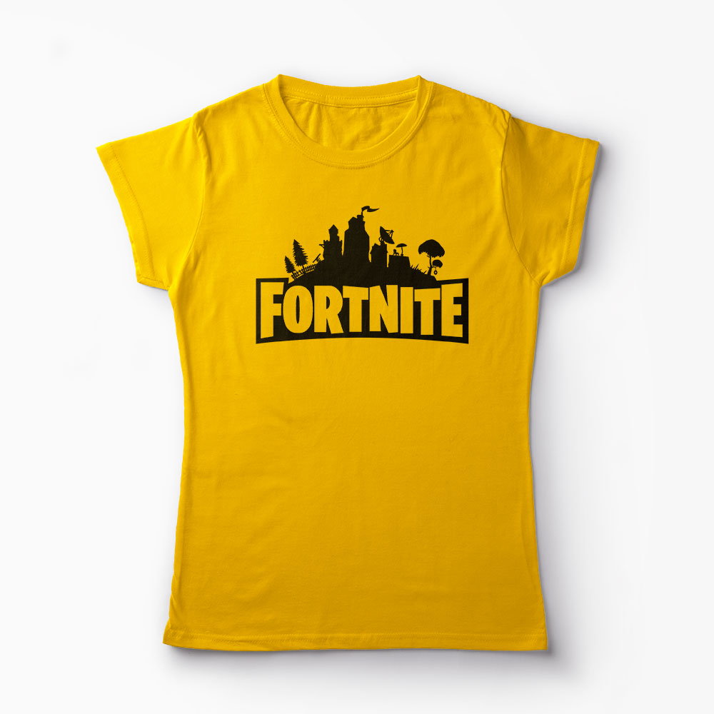 Tricou Fortnite - Femei-Galben