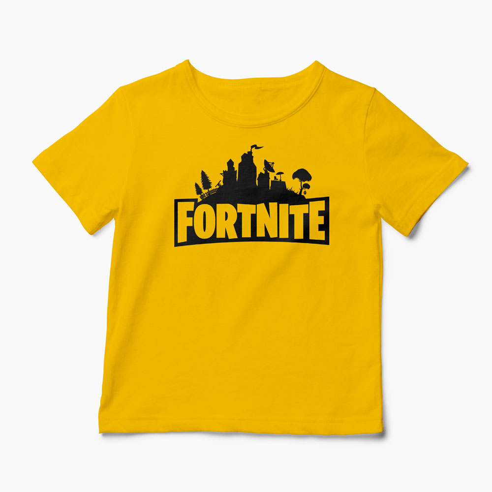 Tricou Fortnite - Copii-Galben