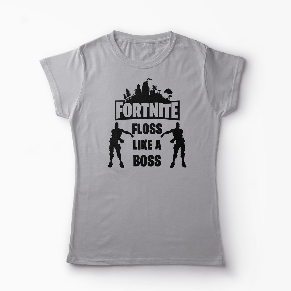 Tricou Fortnite Floss Like A Boss - Femei-Gri