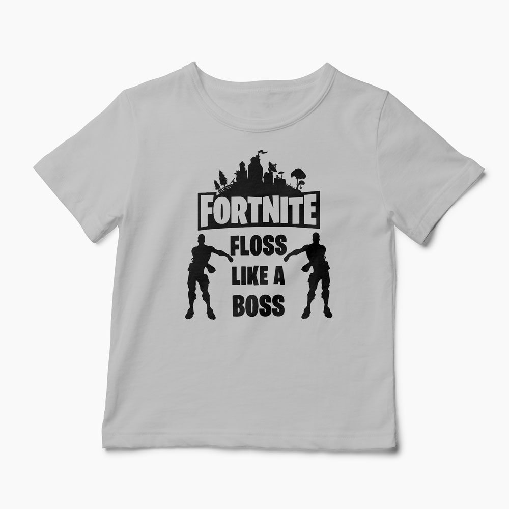 Tricou Fortnite Floss Like A Boss - Copii-Gri