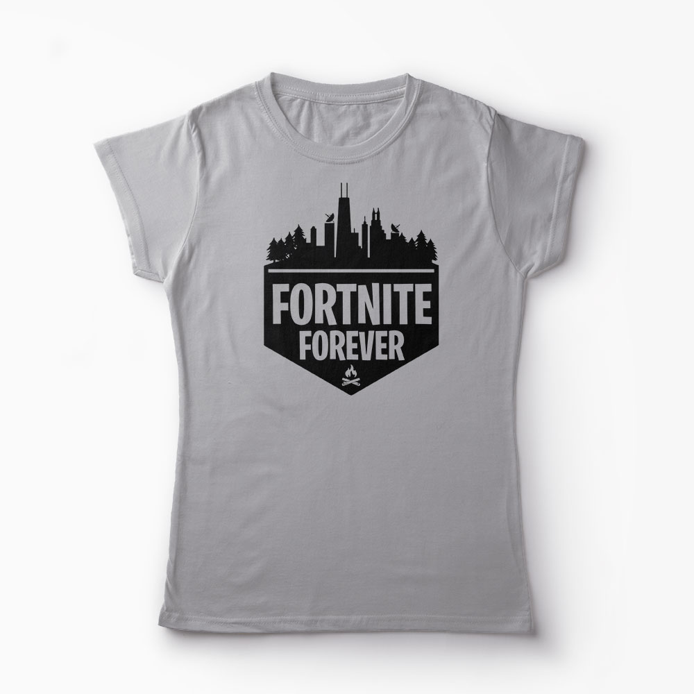 Tricou Fortnite Forever - Femei-Gri