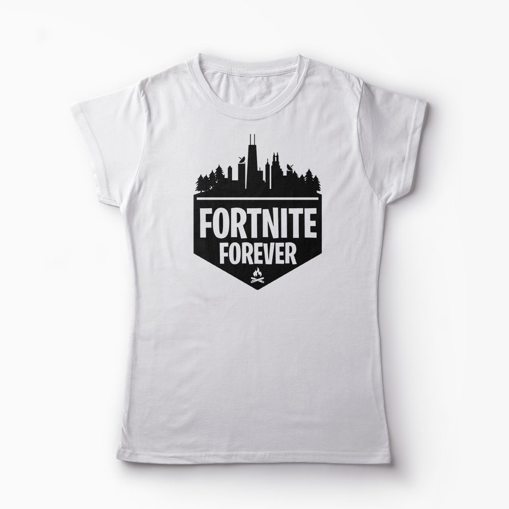 Tricou Fortnite Forever - Femei-Alb