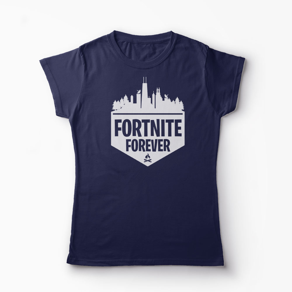 Tricou Fortnite Forever - Femei-Bleumarin