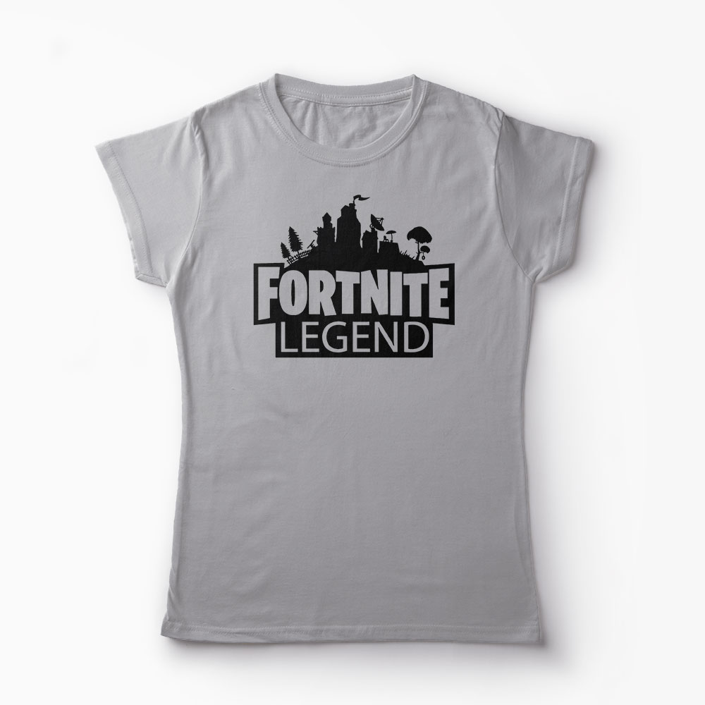 Tricou Fortnite Legend - Femei-Gri