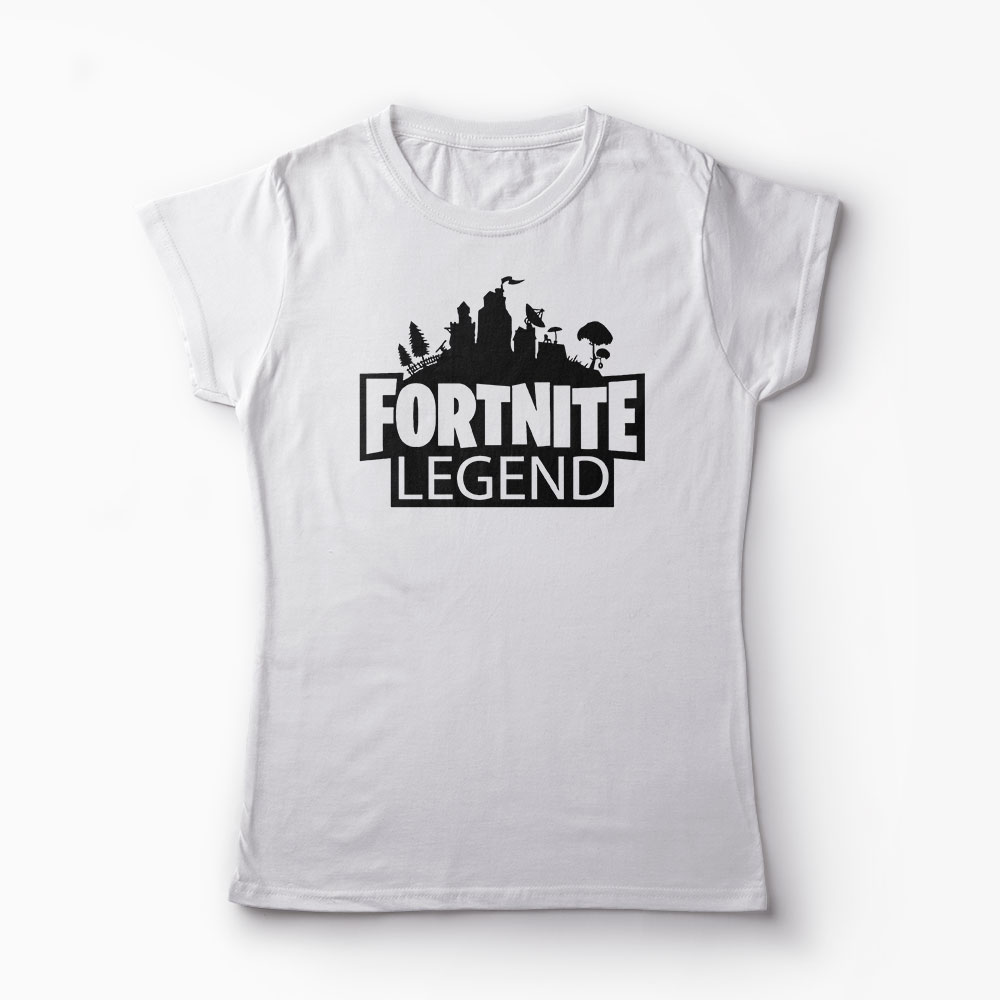 Tricou Fortnite Legend - Femei-Alb