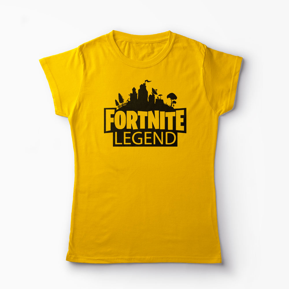 Tricou Fortnite Legend - Femei-Galben