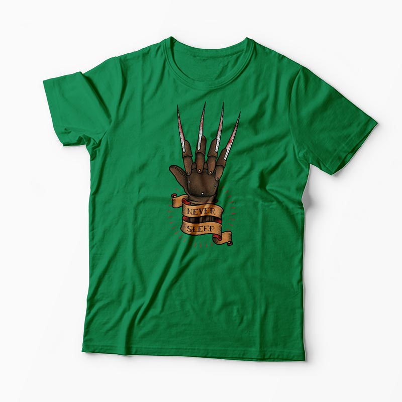 Tricou Freddy Krueger Never Sleep - Bărbați-Verde