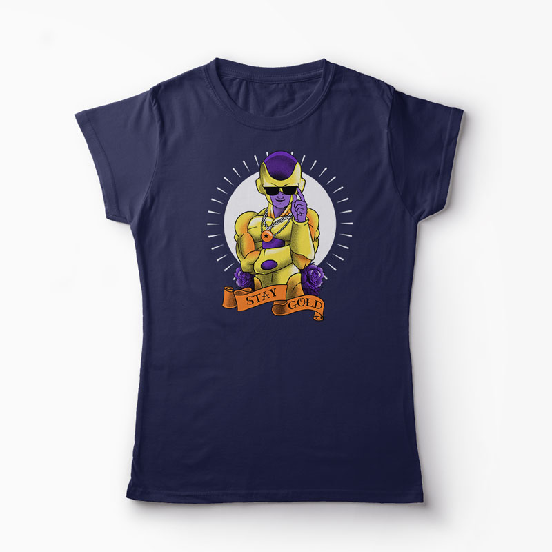 Tricou Frieza Gold - Femei-Bleumarin