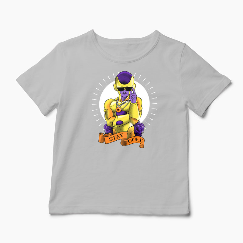 Tricou Frieza Gold - Copii-Gri