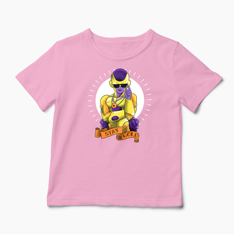 Tricou Frieza Gold - Copii-Roz