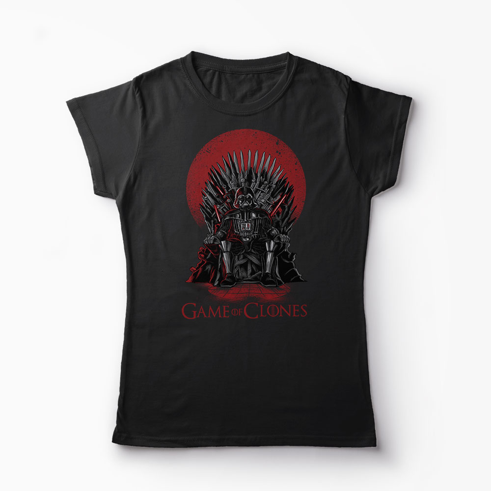 Tricou Game of Clones - Femei-Negru