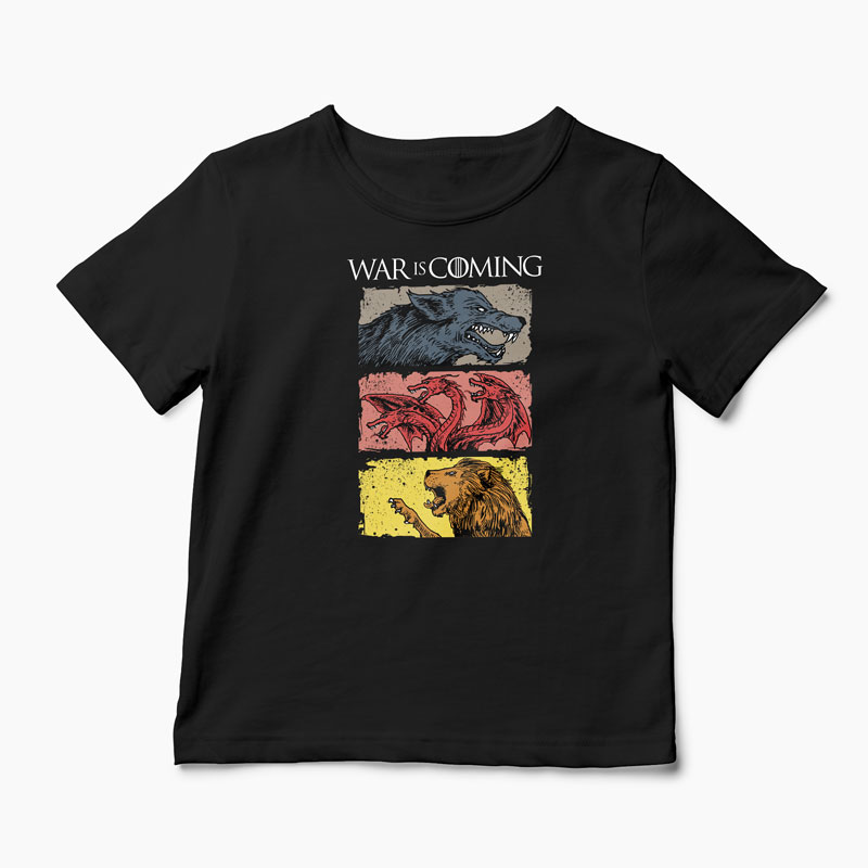 Tricou Game of Thrones - War is Coming - Copii-Negru