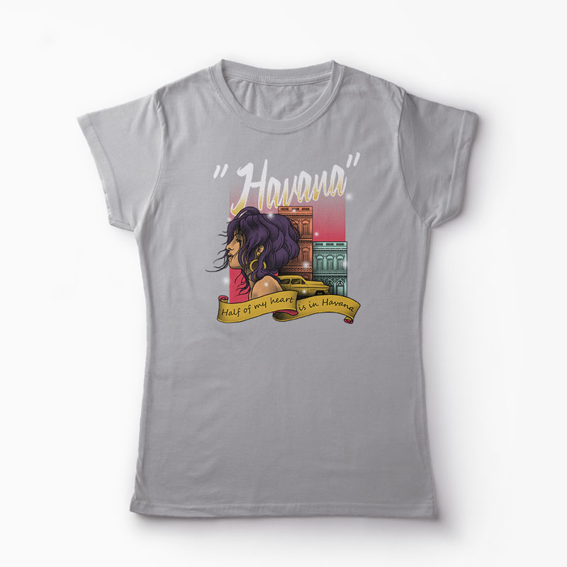 Tricou Havana In My Heart - Femei-Gri