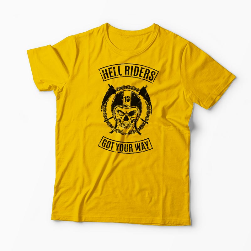 Tricou Hell Riders Got Your Way - Bărbați-Galben