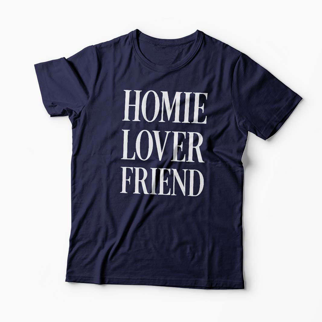 Tricou Homie Lover Friend - Bărbați-Bleumarin