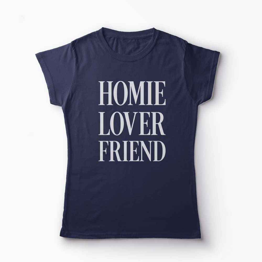 Tricou Homie Lover Friend - Femei-Bleumarin