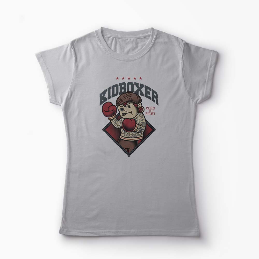 Tricou KidBoxer - Femei-Gri