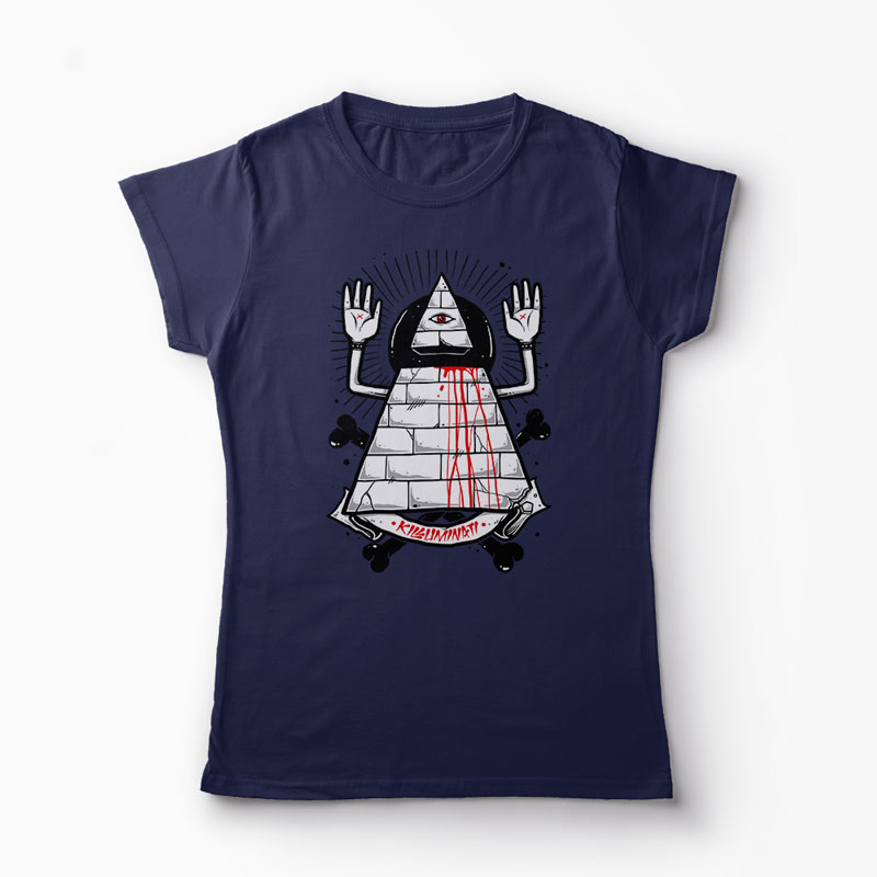 Tricou Killuminati - Femei-Bleumarin