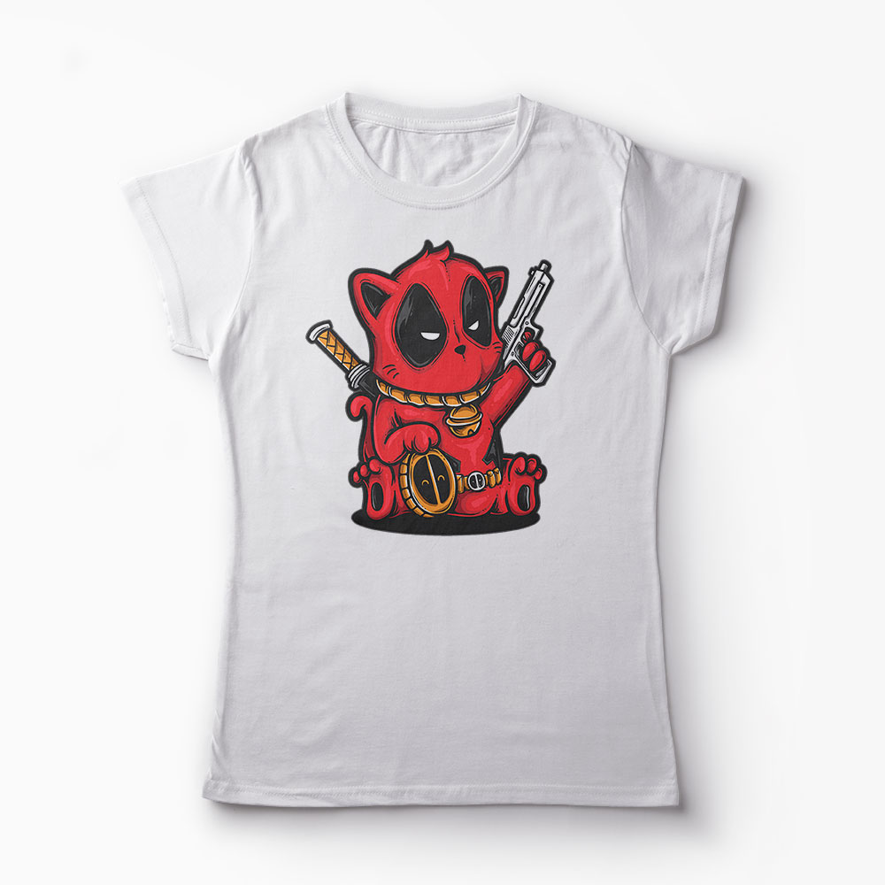 Tricou KittyPool - Femei-Alb