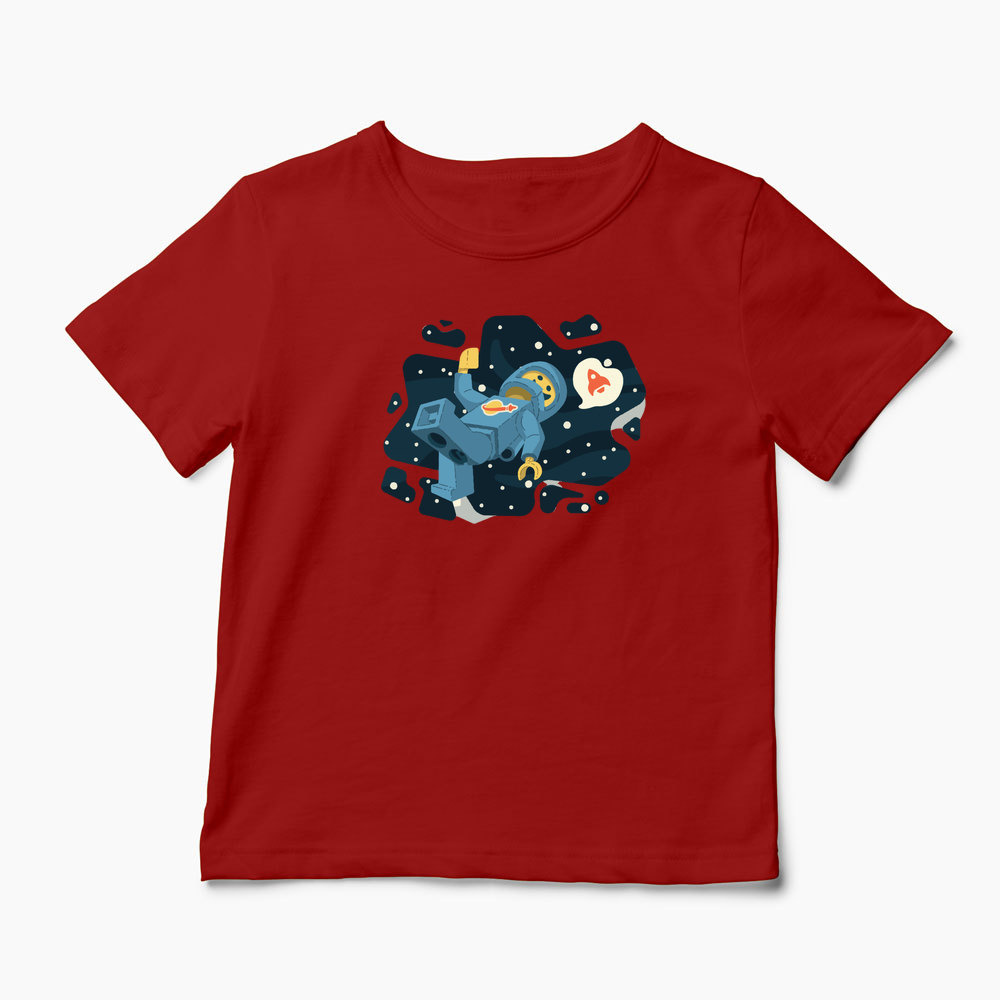 Tricou Lego Astronaut Spațiu - Copii-Roșu