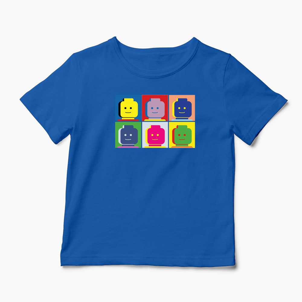 Tricou Lego Portret - Copii-Albastru Regal