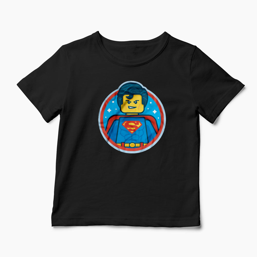 Tricou Lego Superman - Copii-Negru