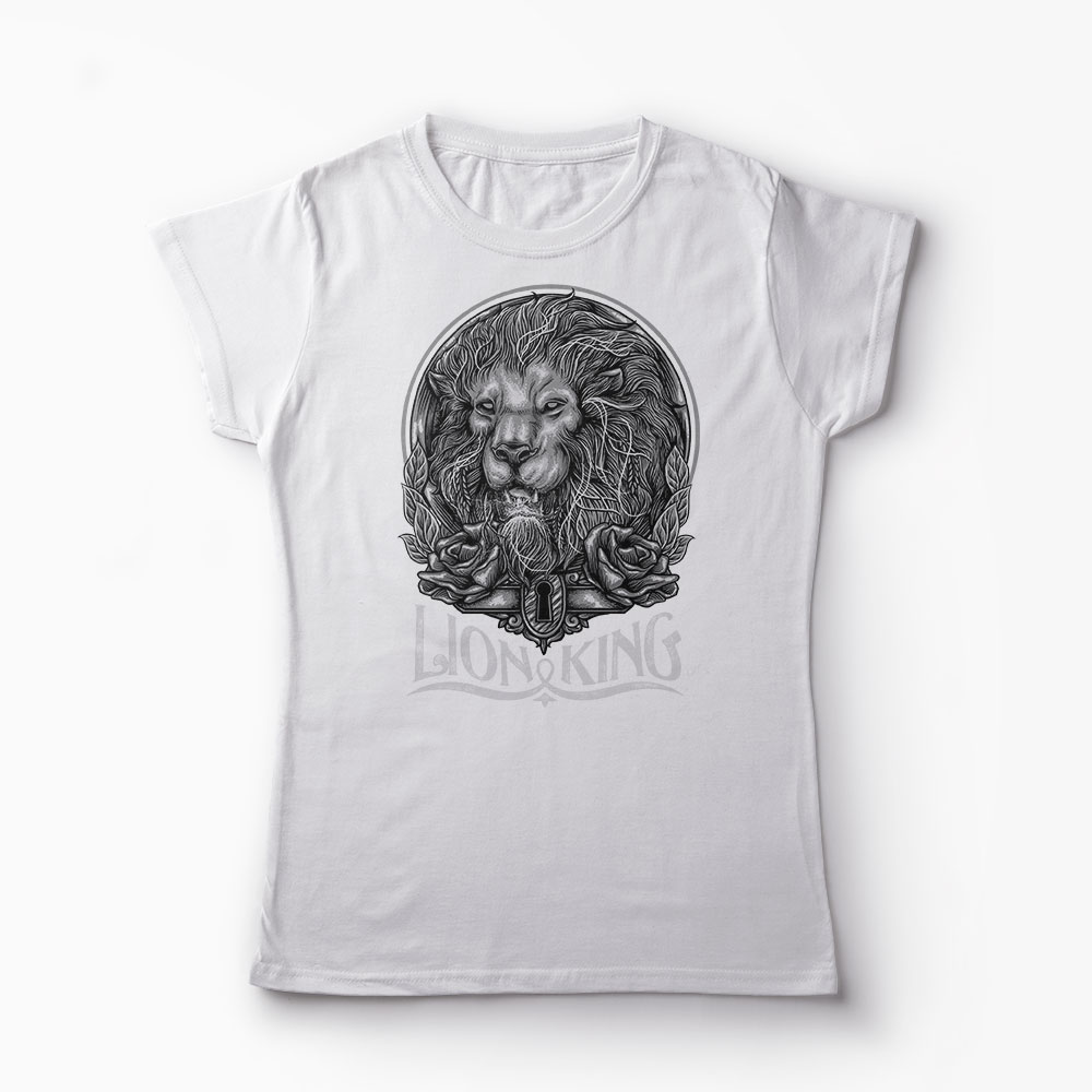 Tricou Lion King  - Femei-Alb