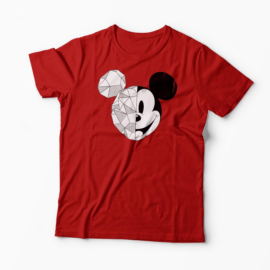 Tricou Mickey Mouse Head - Bărbați-Roșu