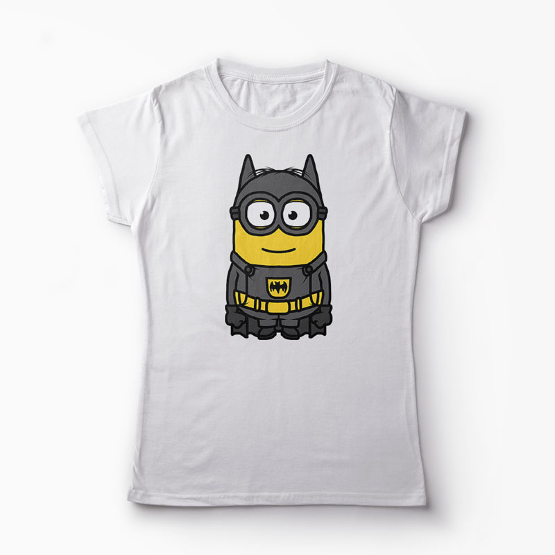 Tricou Minion Batman - Femei-Alb