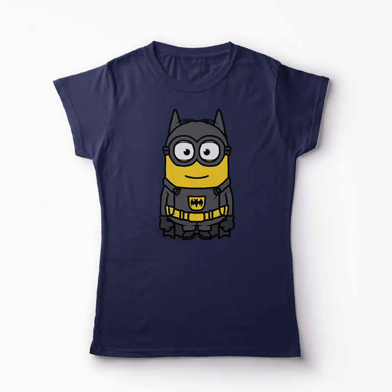 Tricou Minion Batman - Femei-Bleumarin