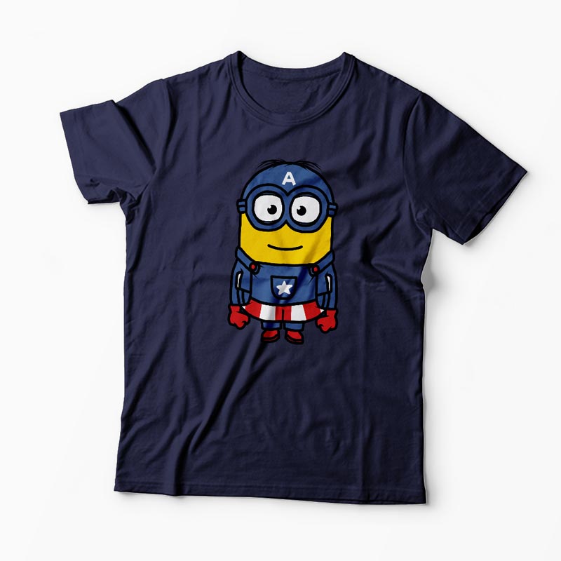 Tricou Minion Captain America - Bărbați-Bleumarin