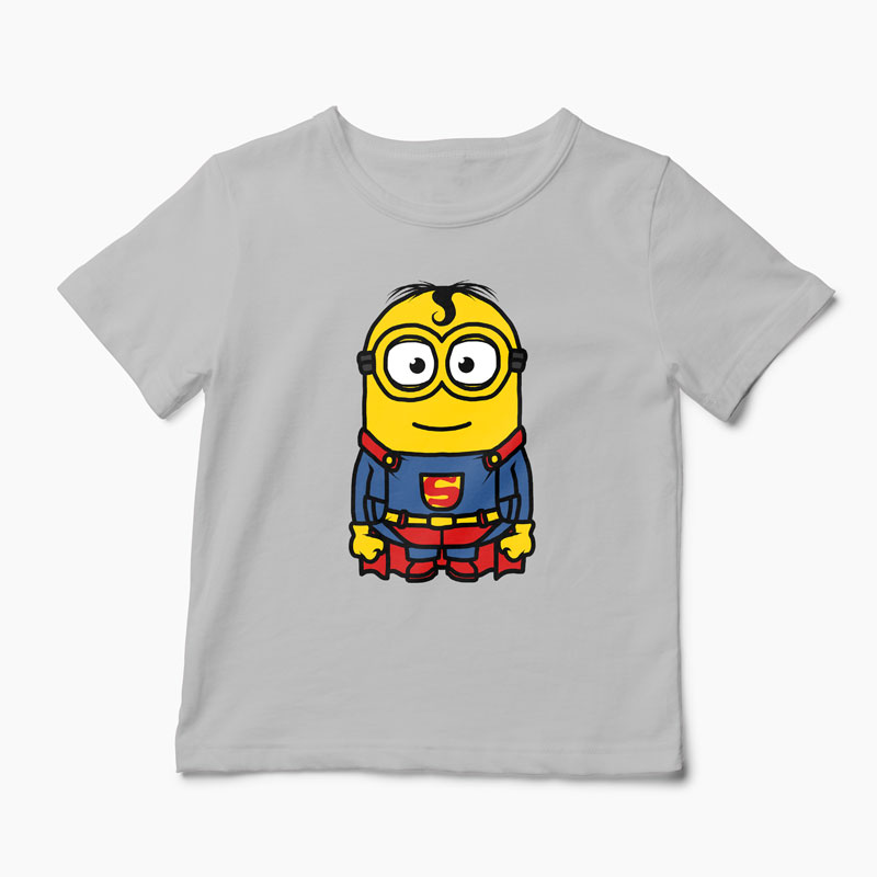 Tricou Minion Superman - Copii-Gri