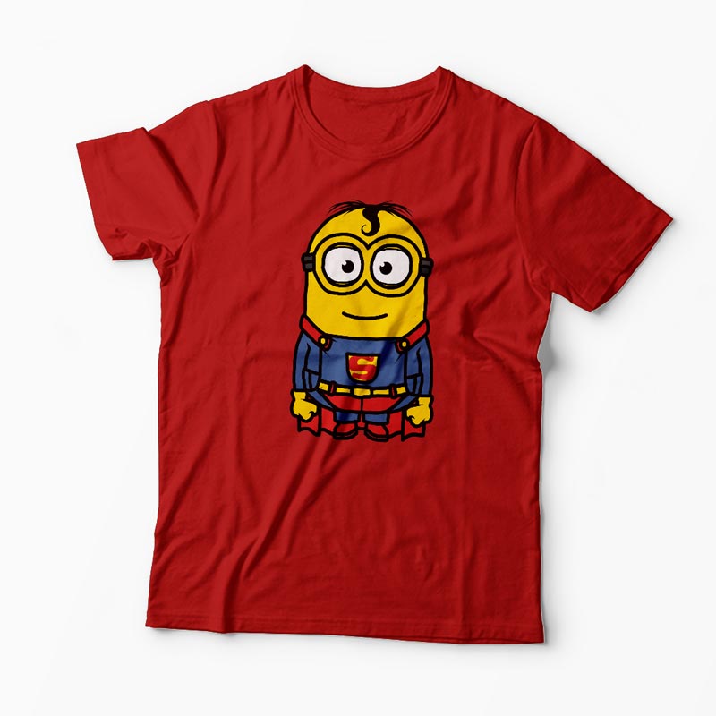 Tricou Minion Superman - Bărbați-Roșu