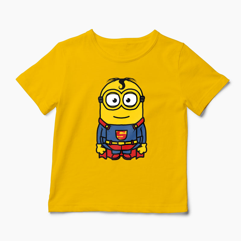 Tricou Minion Superman - Copii-Galben