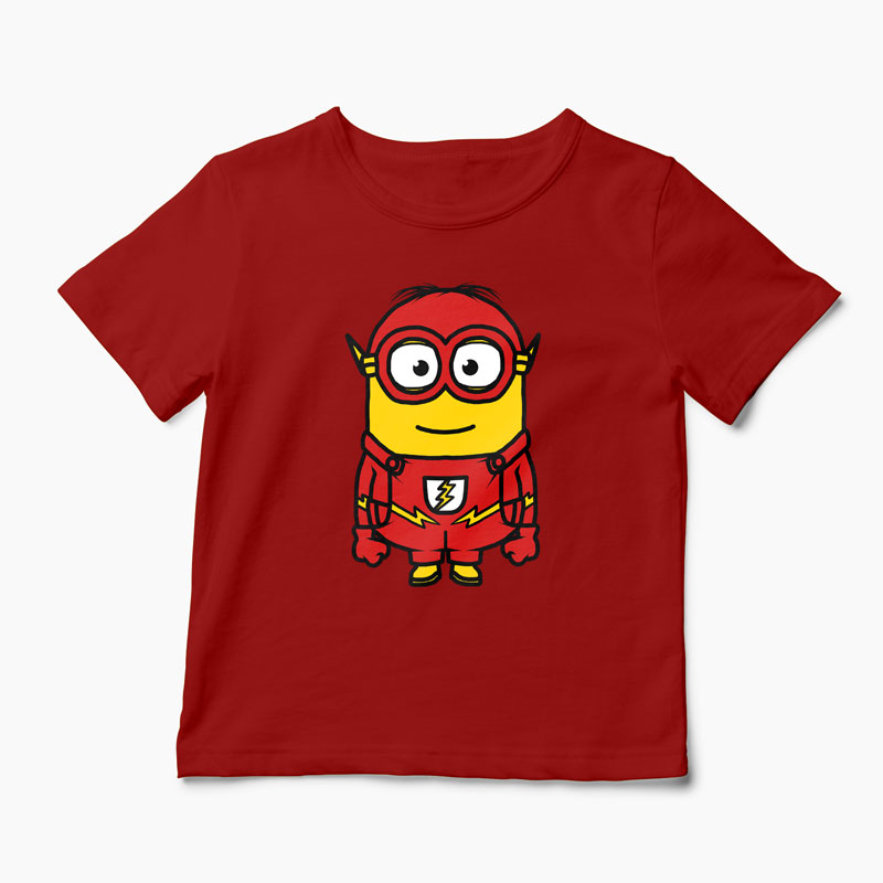 Tricou Minion The Flash - Copii-Roșu