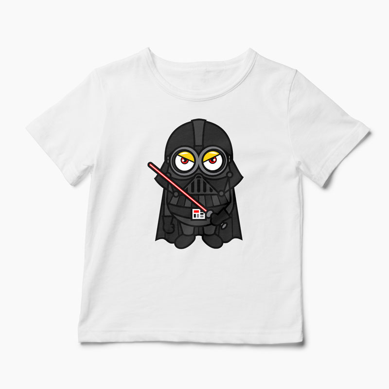 Tricou Minion Vader - Copii-Alb