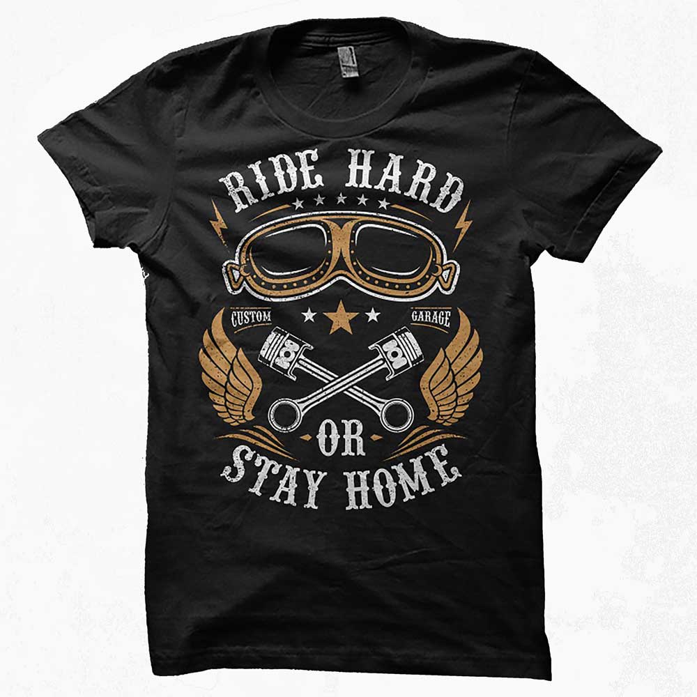 Tricou Motociclisti - Ride Hard Or Go Home