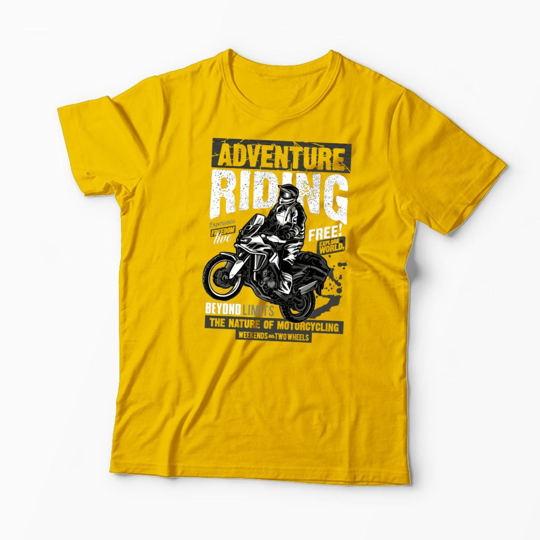 Tricou Motociclist Adventure Riding - Bărbați-Galben