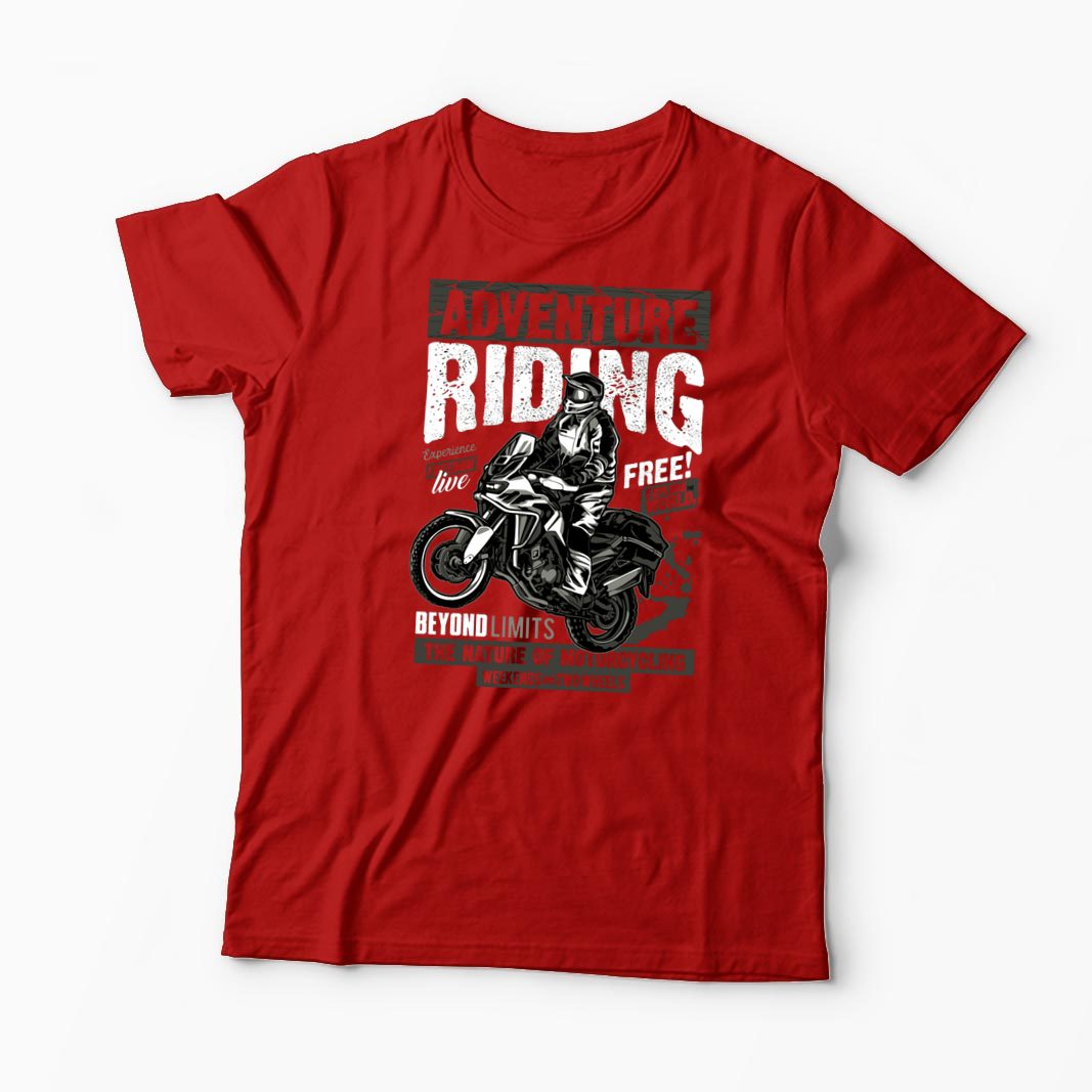 Tricou Motociclist Adventure Riding - Bărbați-Roșu