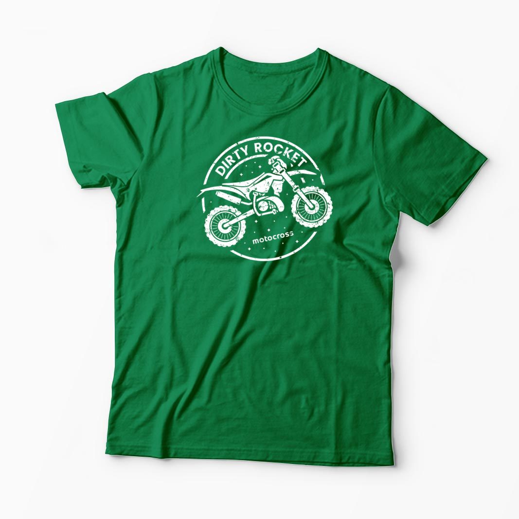 Tricou Motocross Rachetă Murdară - Bărbați-Verde