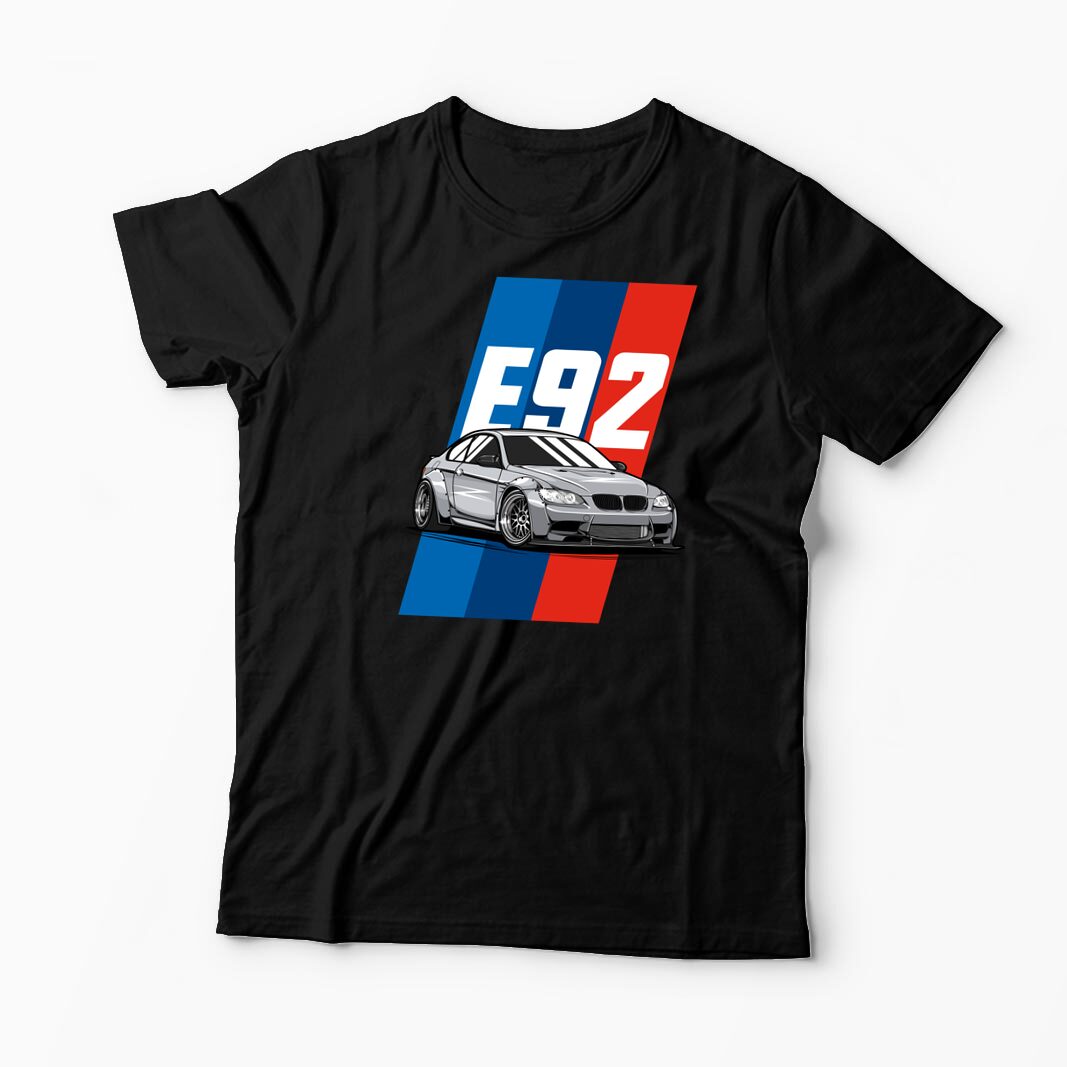 Tricou Personalizat BMW E 92 - Bărbați-Negru