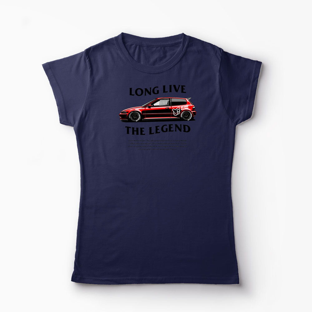 Tricou Personalizat Civic EG6 The Legend - Femei-Bleumarin