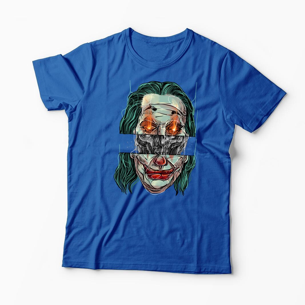 Tricou Personalizat Craniu Joker - Bărbați-Albastru Regal