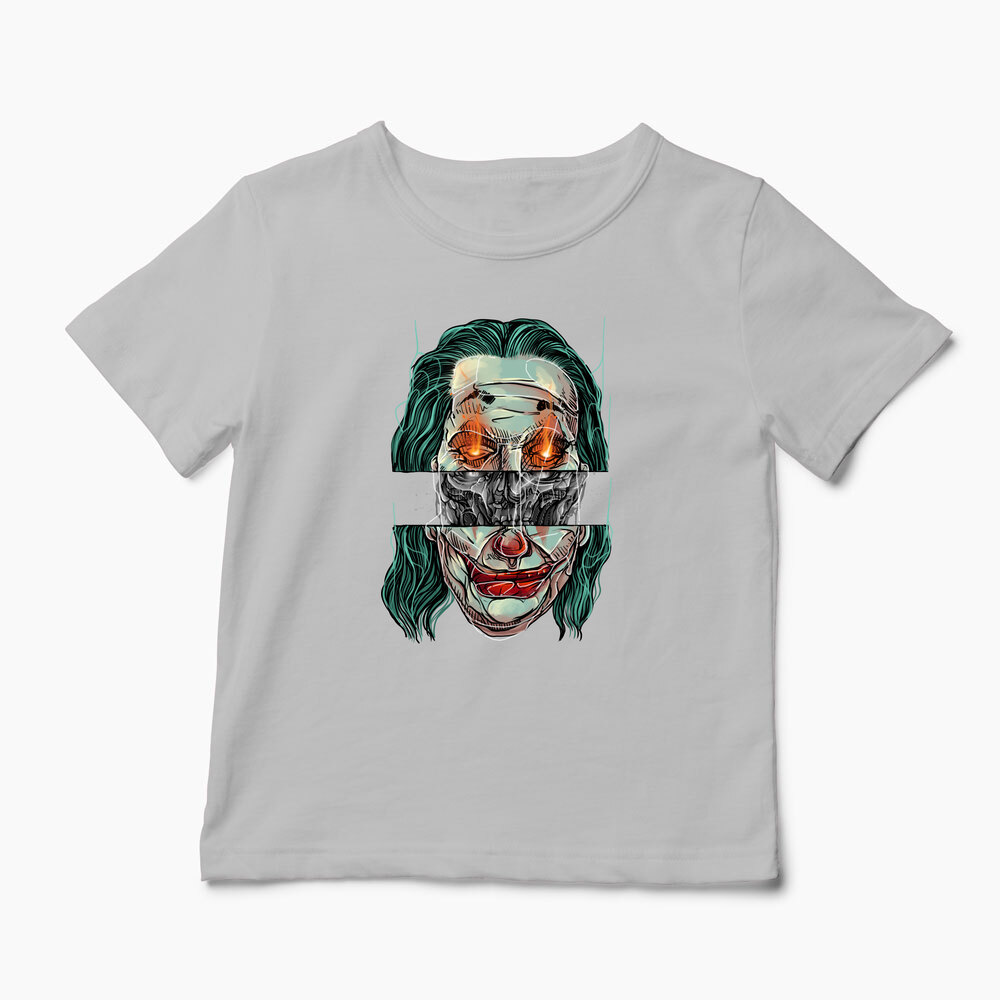 Tricou Personalizat Craniu Joker - Copii-Gri